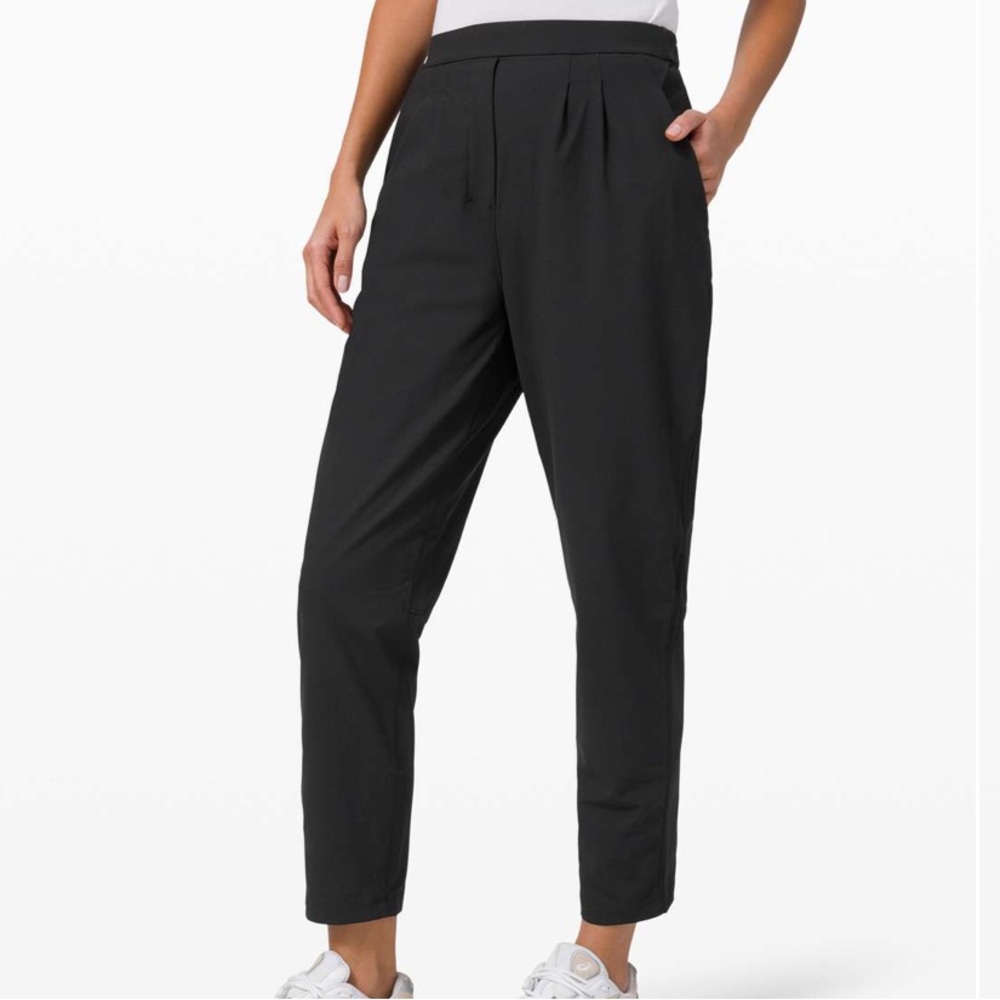 lululemon athletica Black Tapered Dress Pants